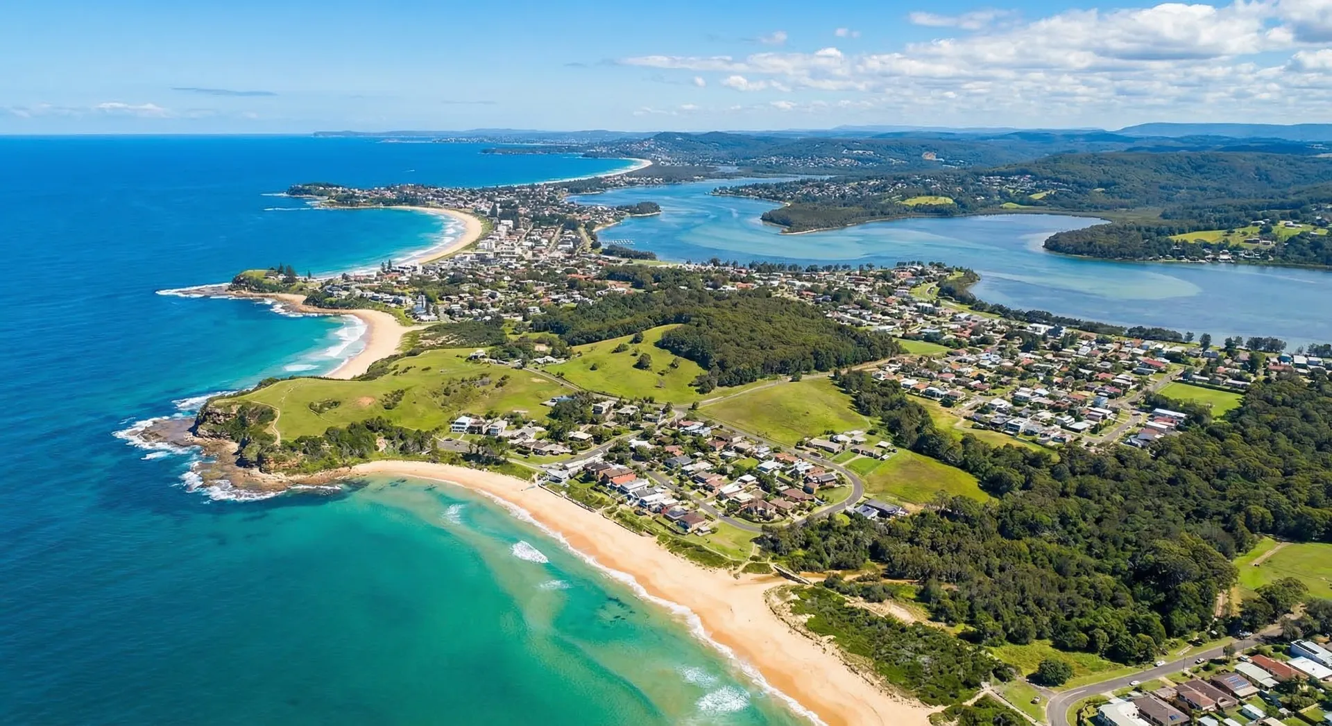Aerial view of the Central Coast, NSW