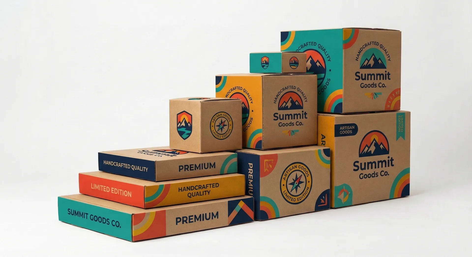 Custom printed branded packaging boxes